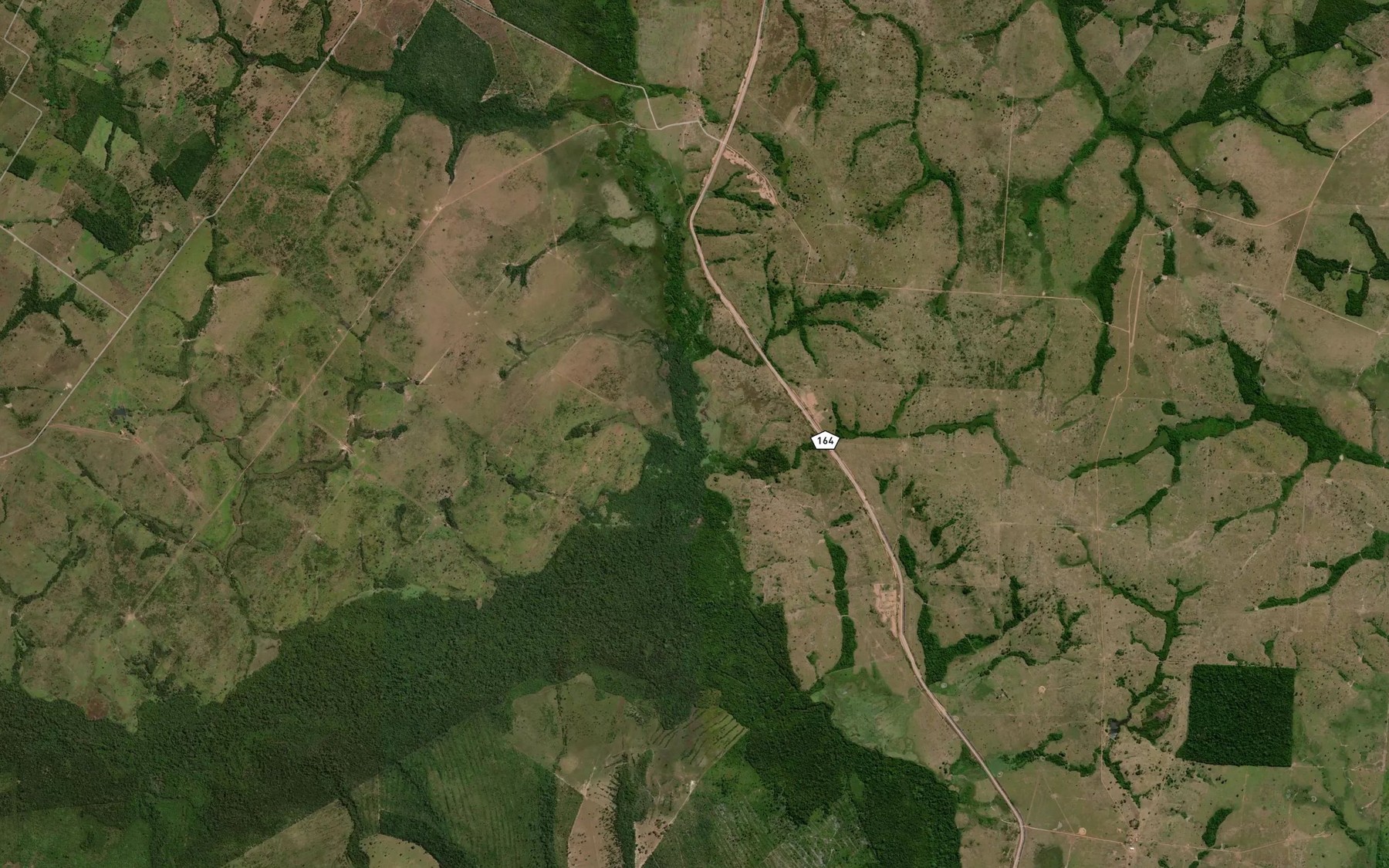 Satellite map of the Ribeirao Formiga