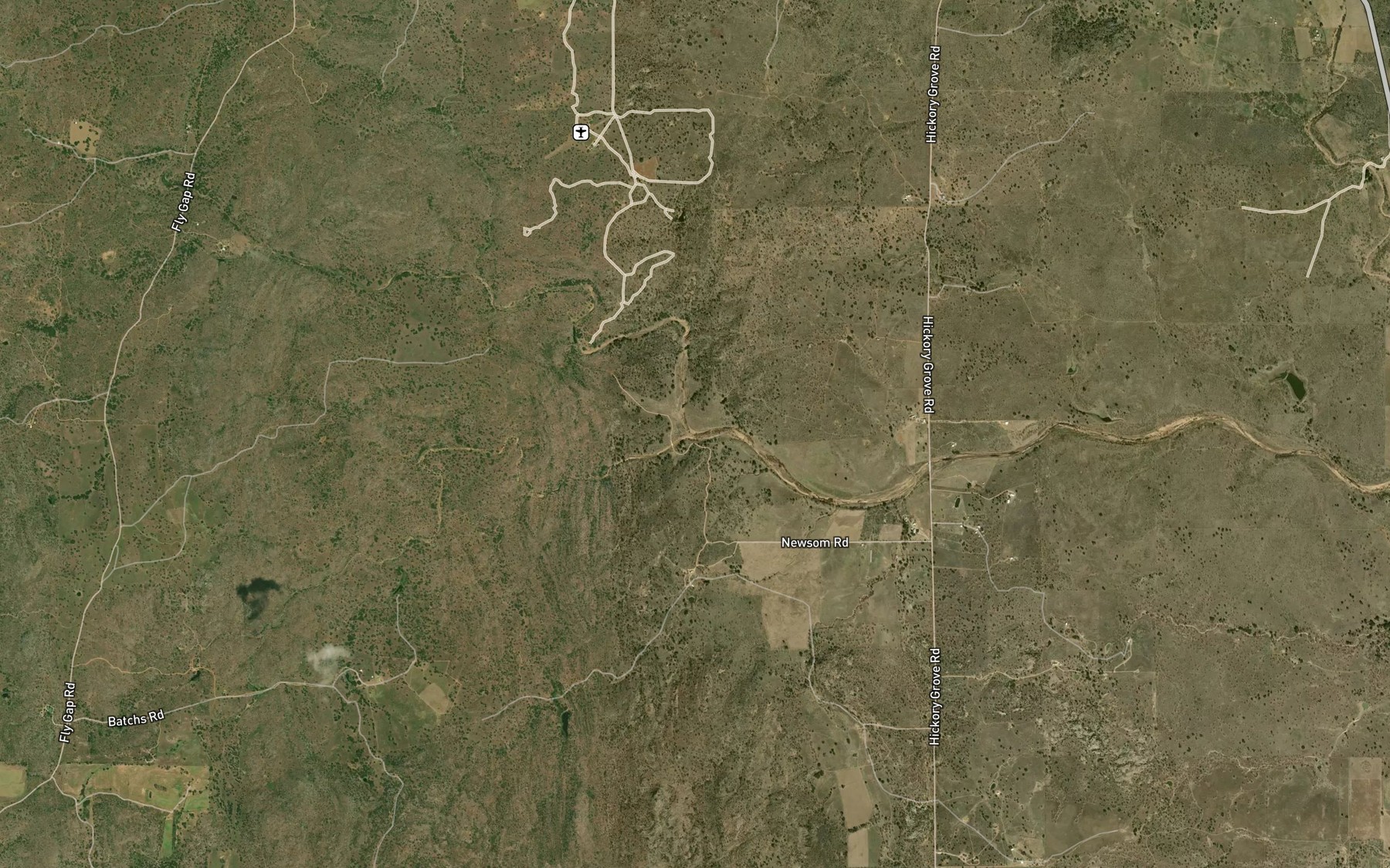 Satellite map of the North Fork San Fernando Creek