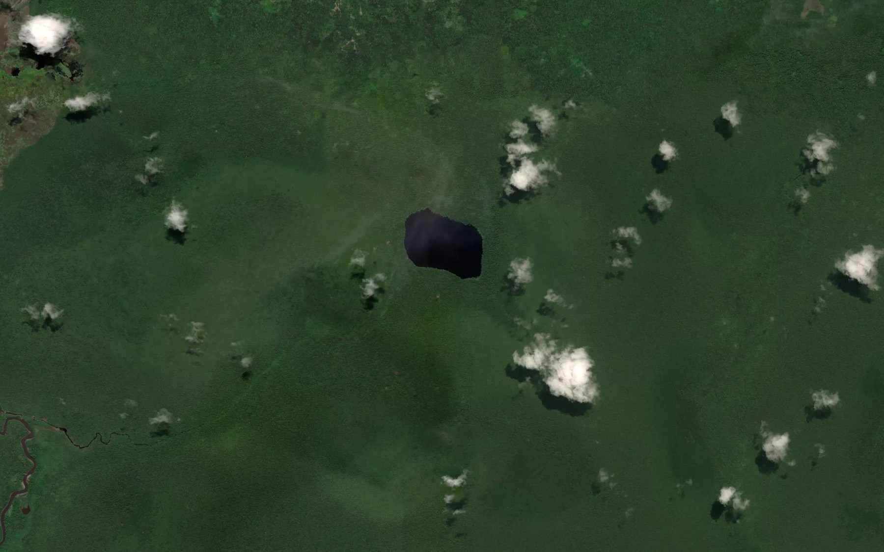 Satellite map of the Lake Butandana