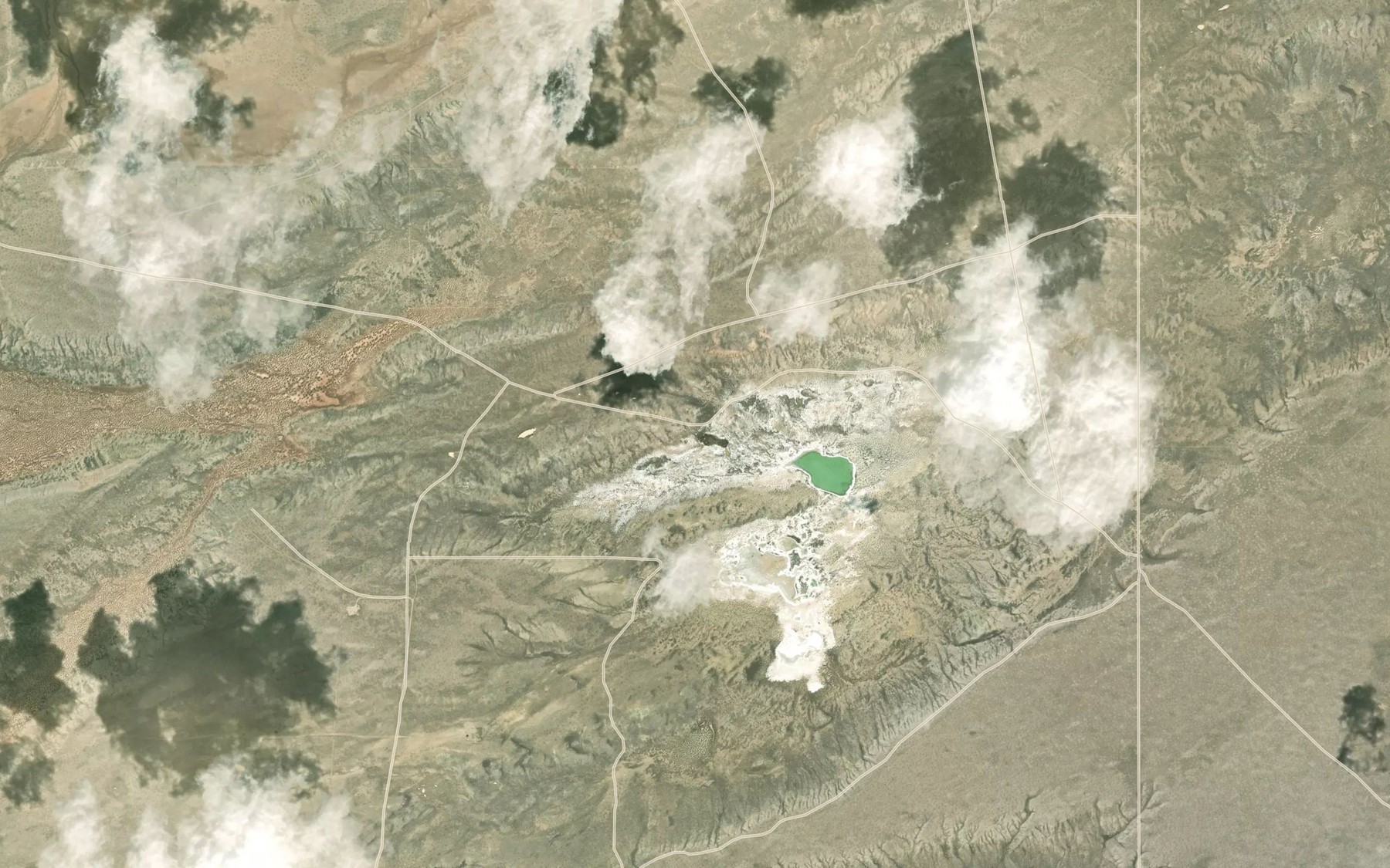 Satellite map of the Niland Spring
