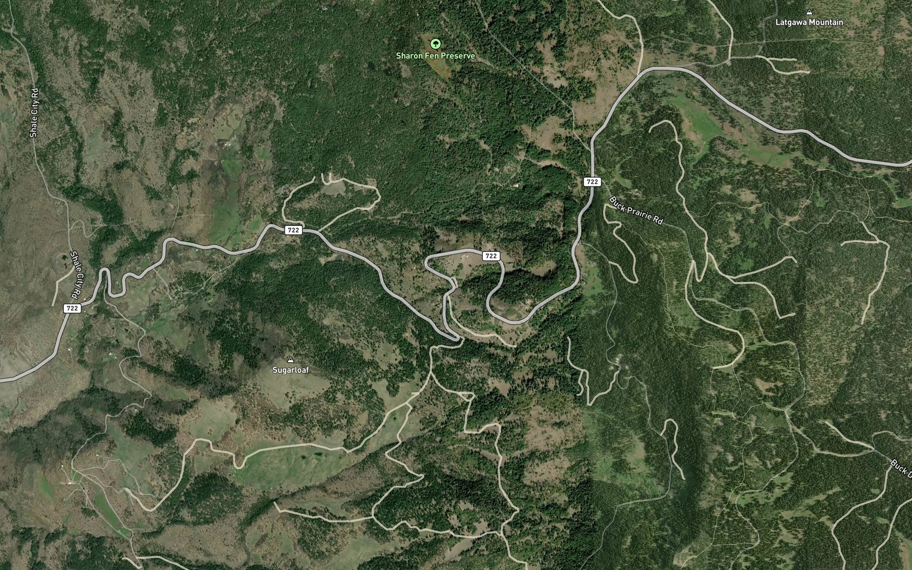 Satellite map of the Hooper Springs