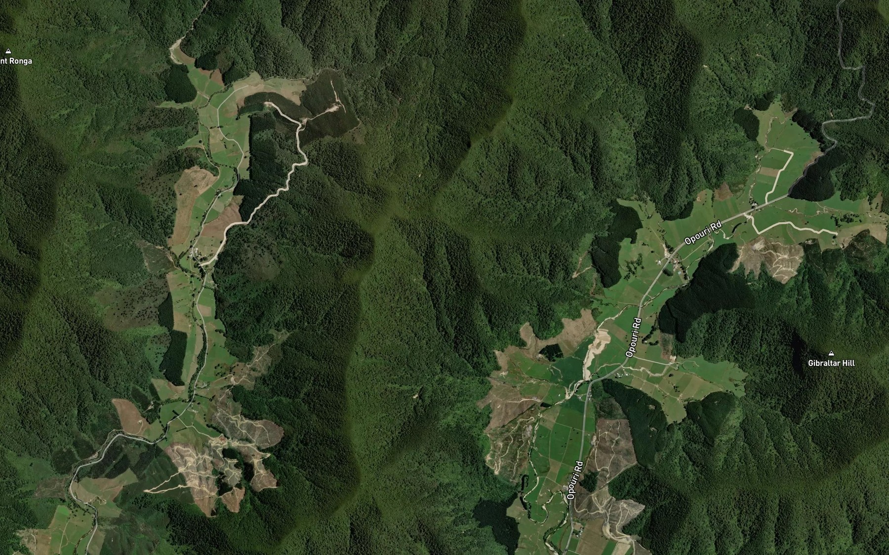 Satellite map of the Curious Stream