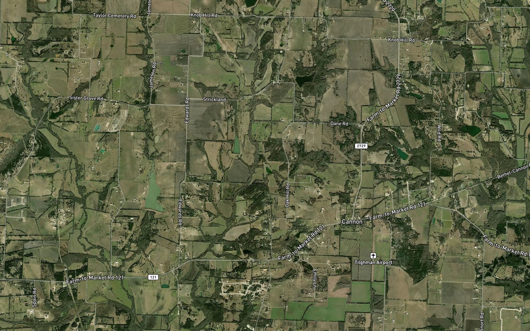 Satellite map of the Soil Conservation Service Site 35 Reservoir