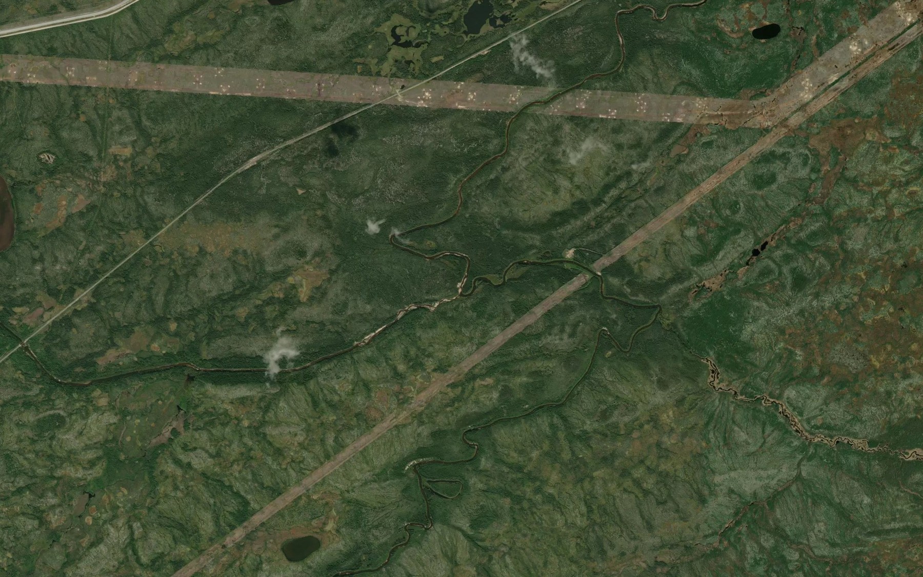Satellite map of the Butnau River