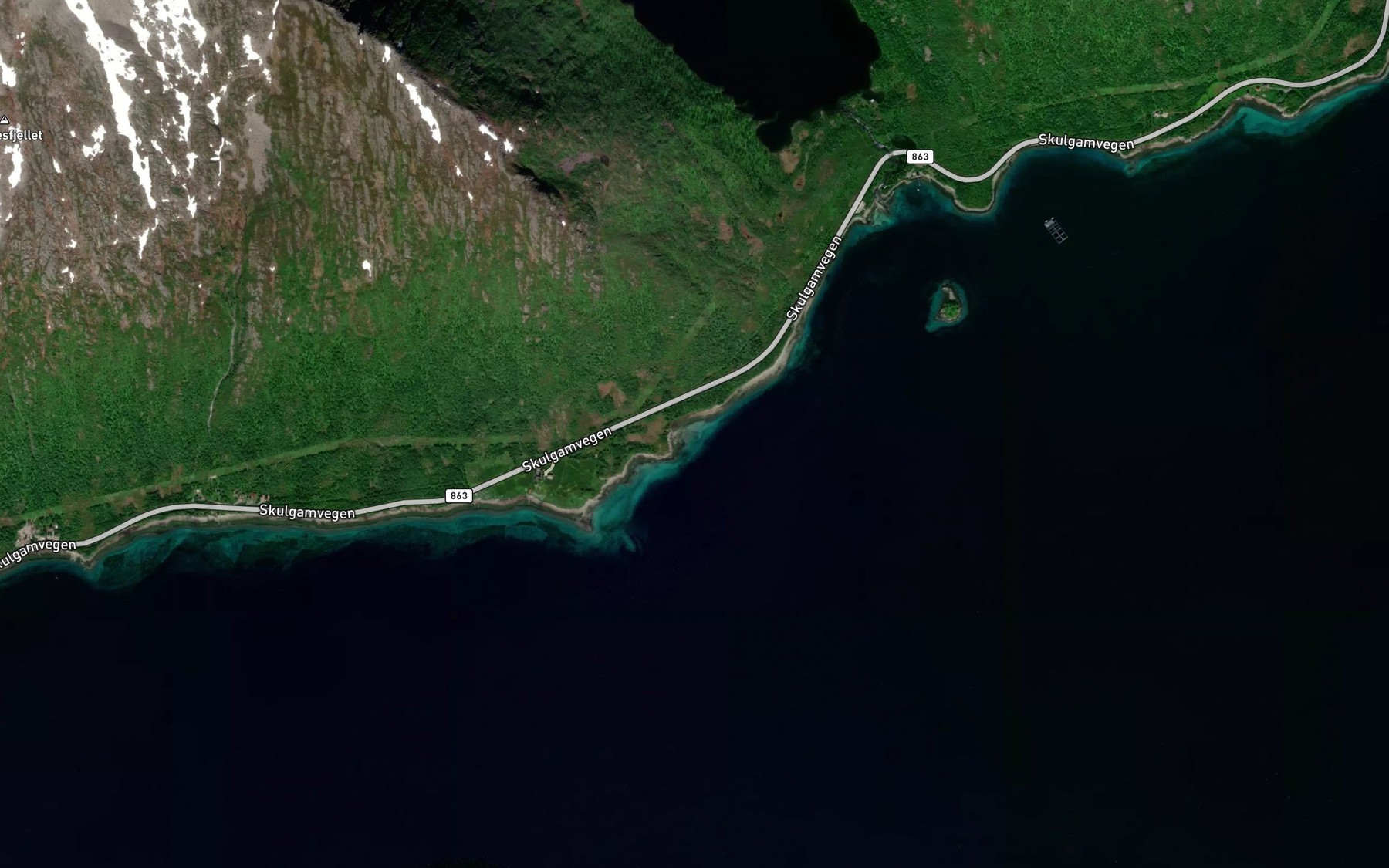 Satellite map of the Tangbukta