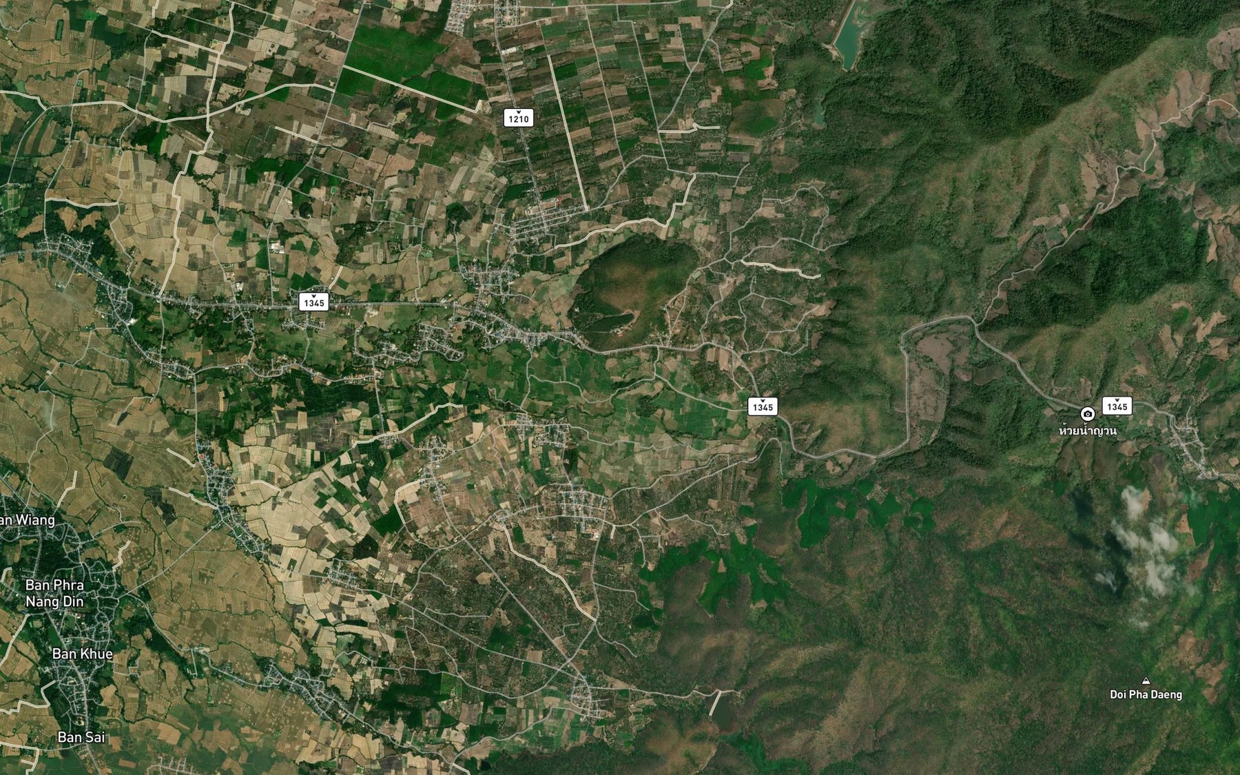 Satellite map of the Huai Nam Sa