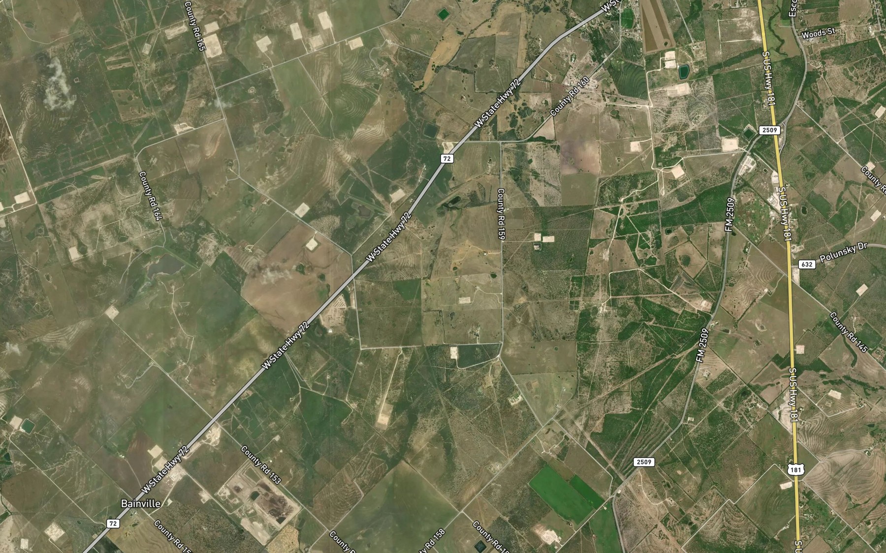 Satellite map of the Soil Conservation Service Site 1 Reservoir