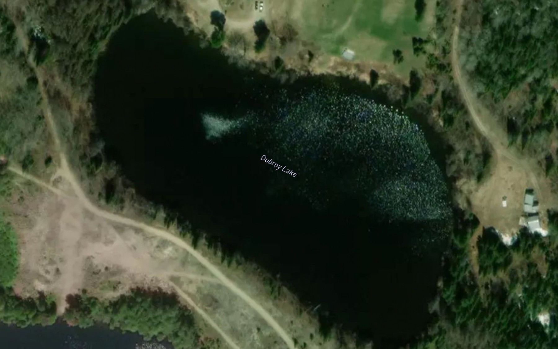Satellite map of the Dubroy Lake
