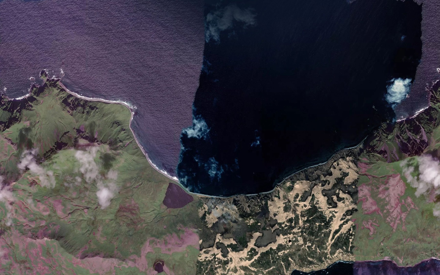 Satellite map of the Portage Bight