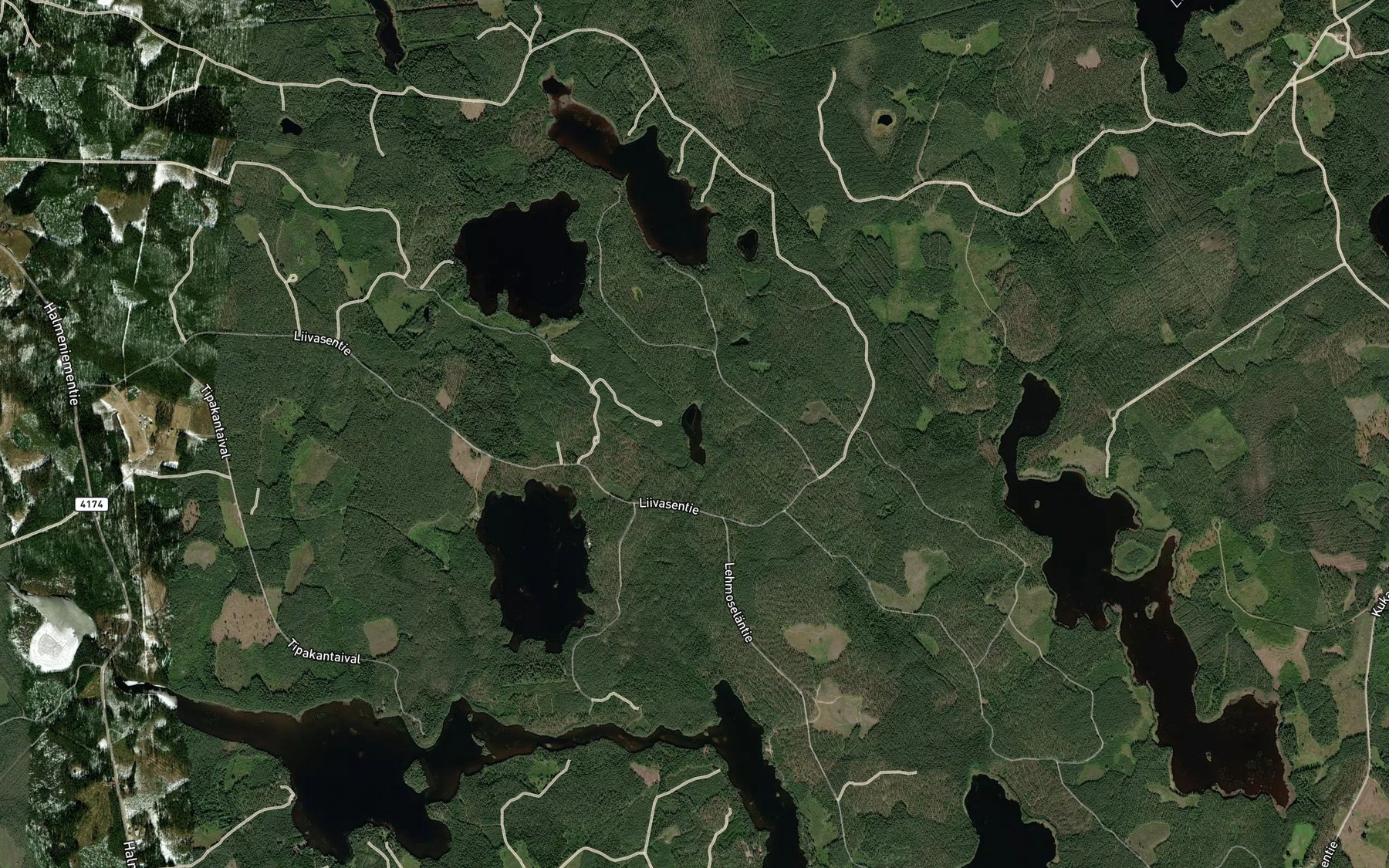 Satellite map of the Niittulampi