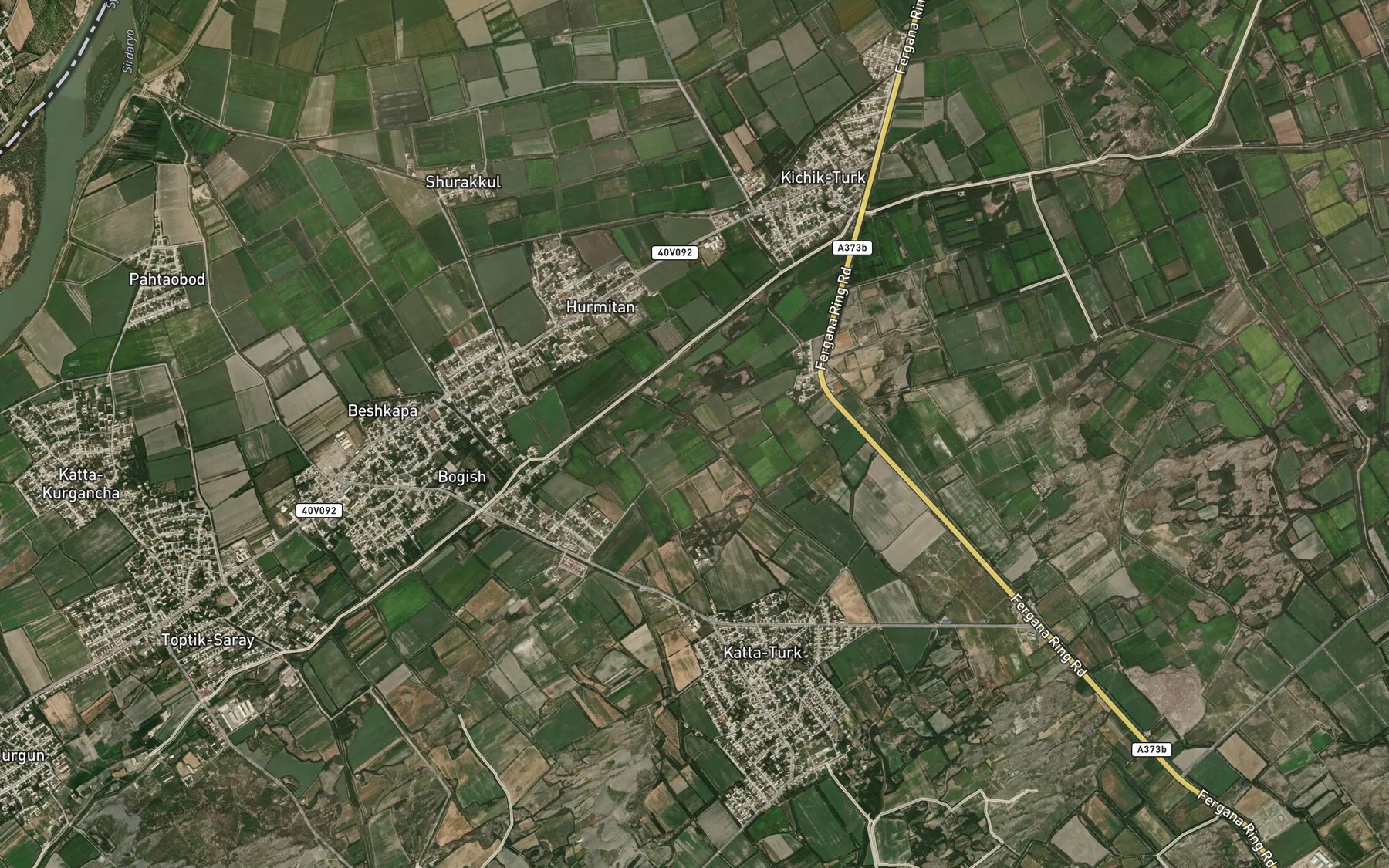 Satellite map of the Turksoy Kanali
