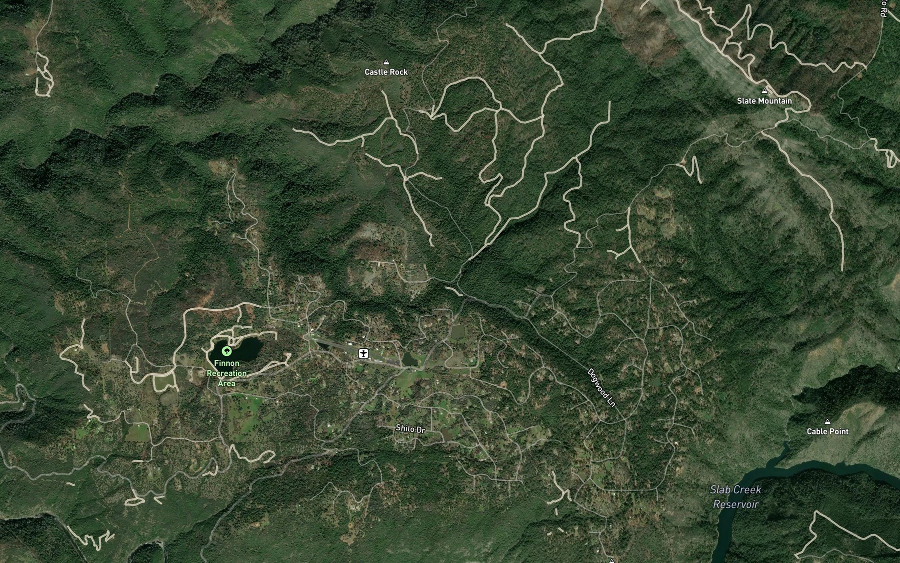 Satellite map of the South Fork One Eye Creek