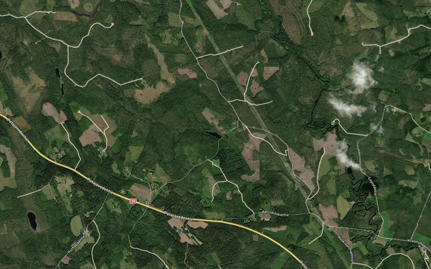 Satellite map of the Korkealampi