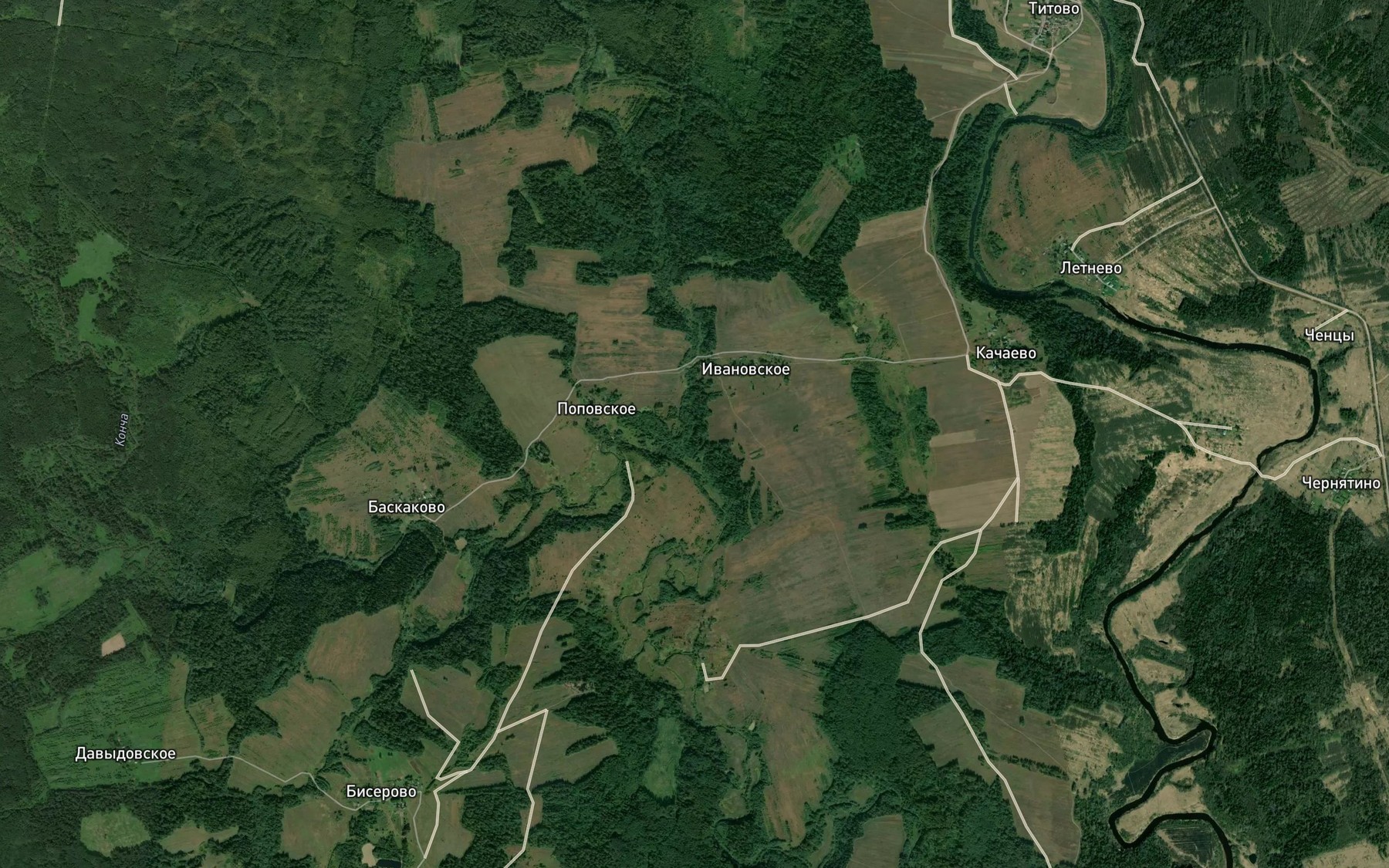 Satellite map of the Tilgonka