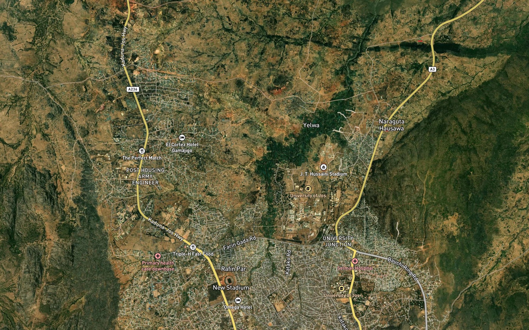 Satellite map of the Gona