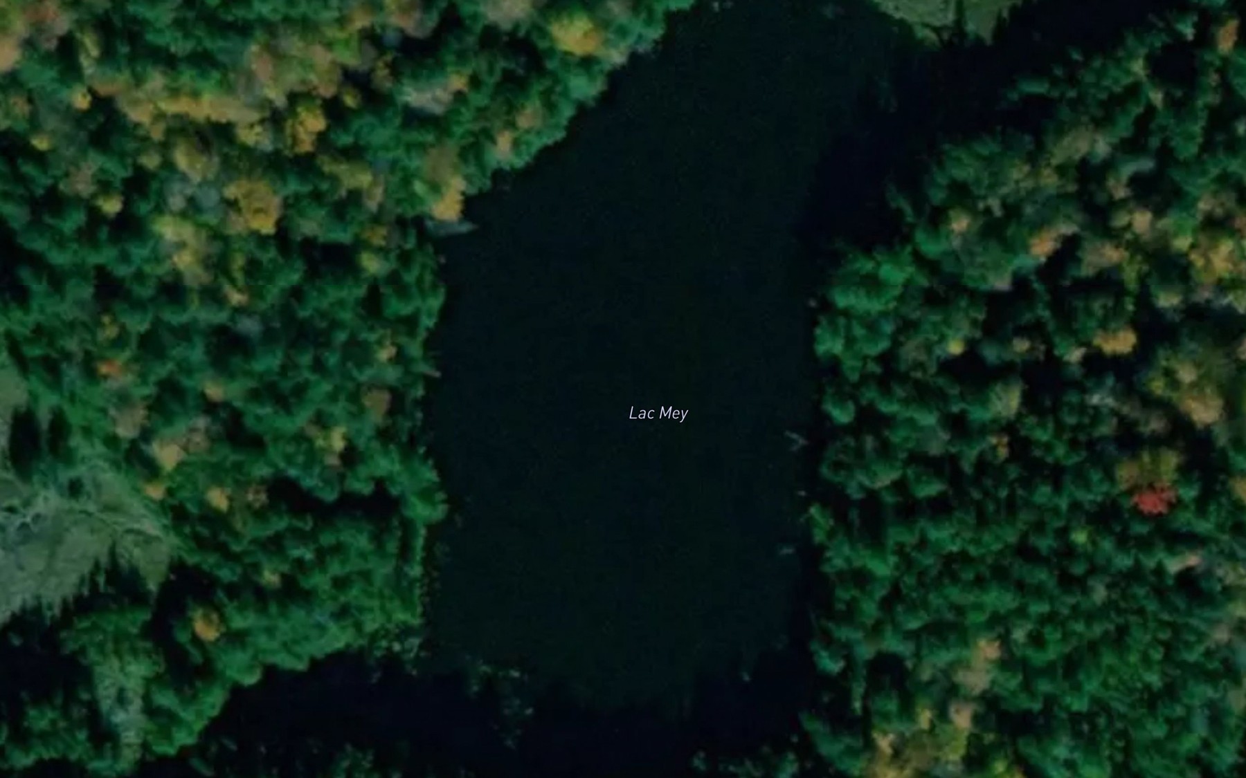 Satellite map of the Lac Mey