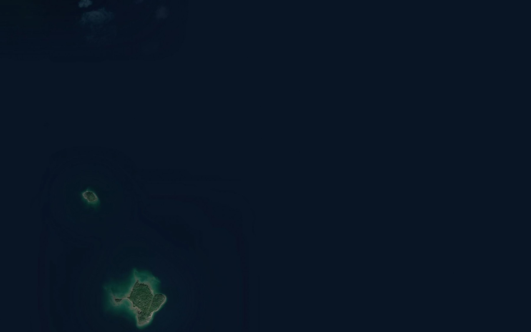 Satellite map of the Shepherd Reef