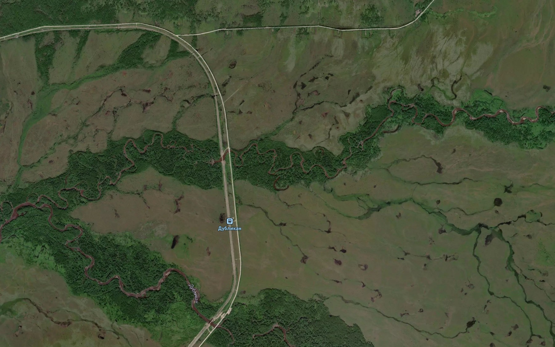 Satellite map of the Kolbolokh