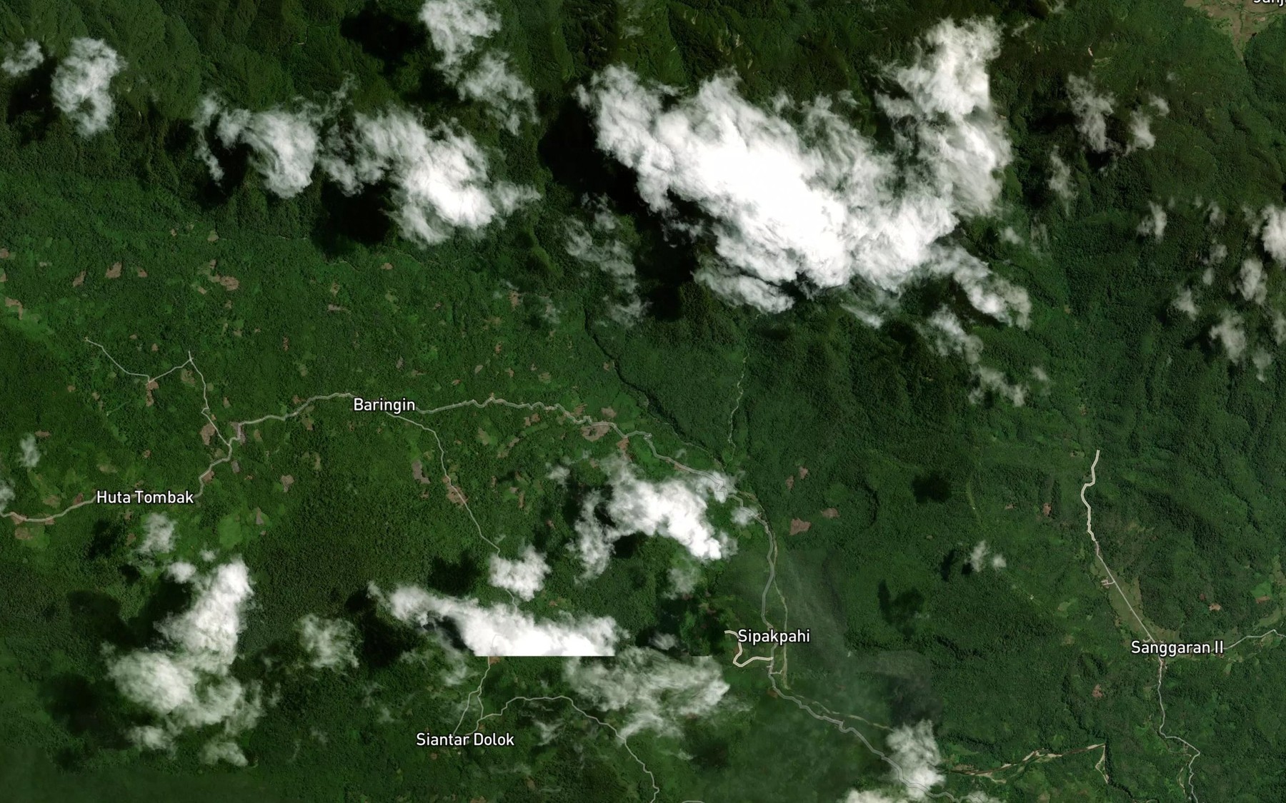Satellite map of the Aek Tapus