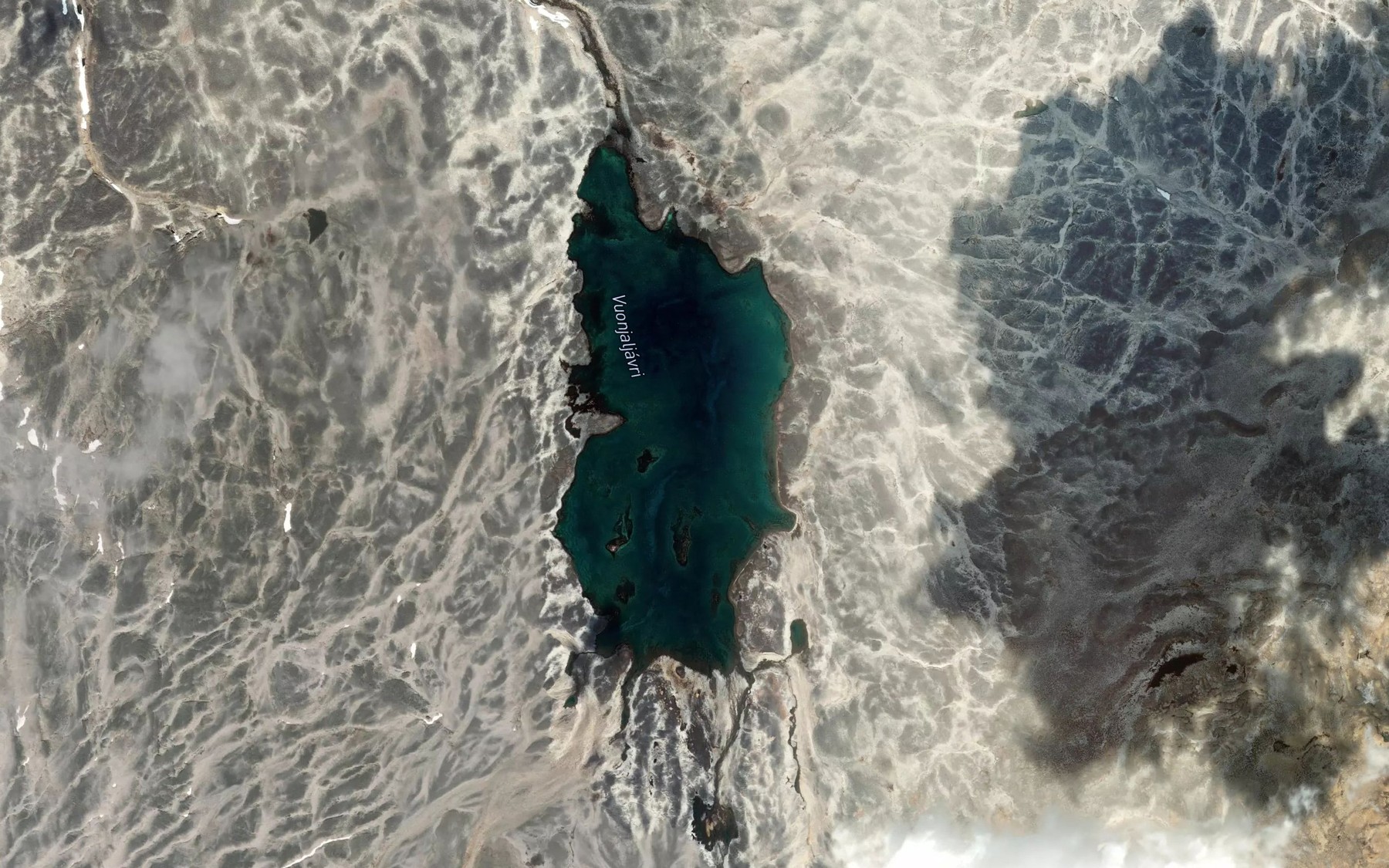 Satellite map of the Vuonjaljavri