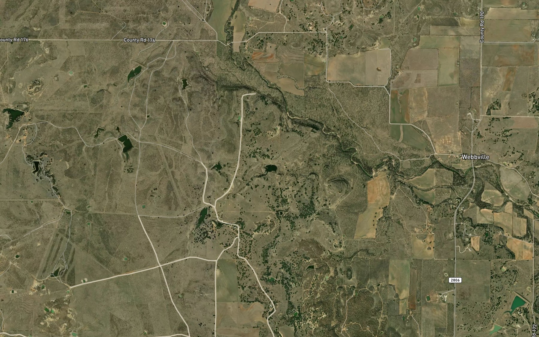 Satellite map of the Soil Conservation Service Site 20 Reservoir