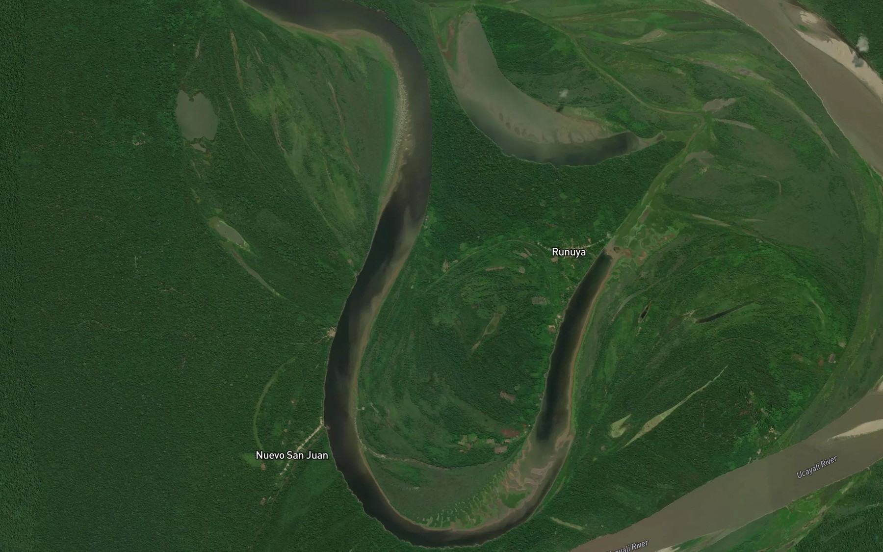 Satellite map of the Lago Mapuya Cocha
