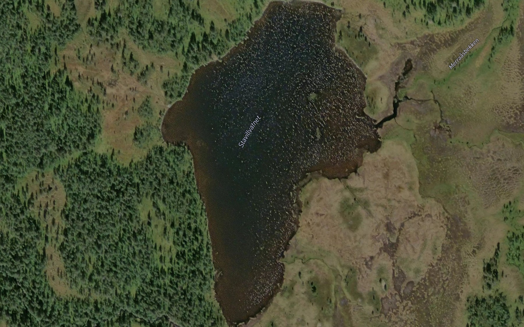 Satellite map of the Stavillvatnet