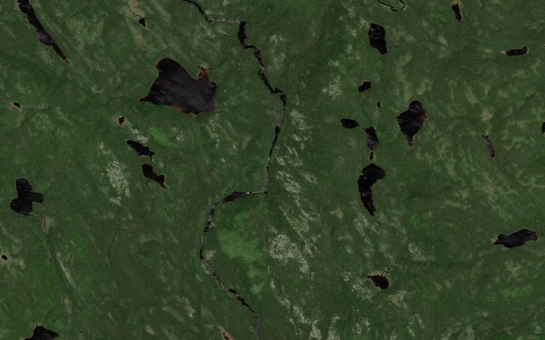 Satellite map of the Riviere Kauipuhkau