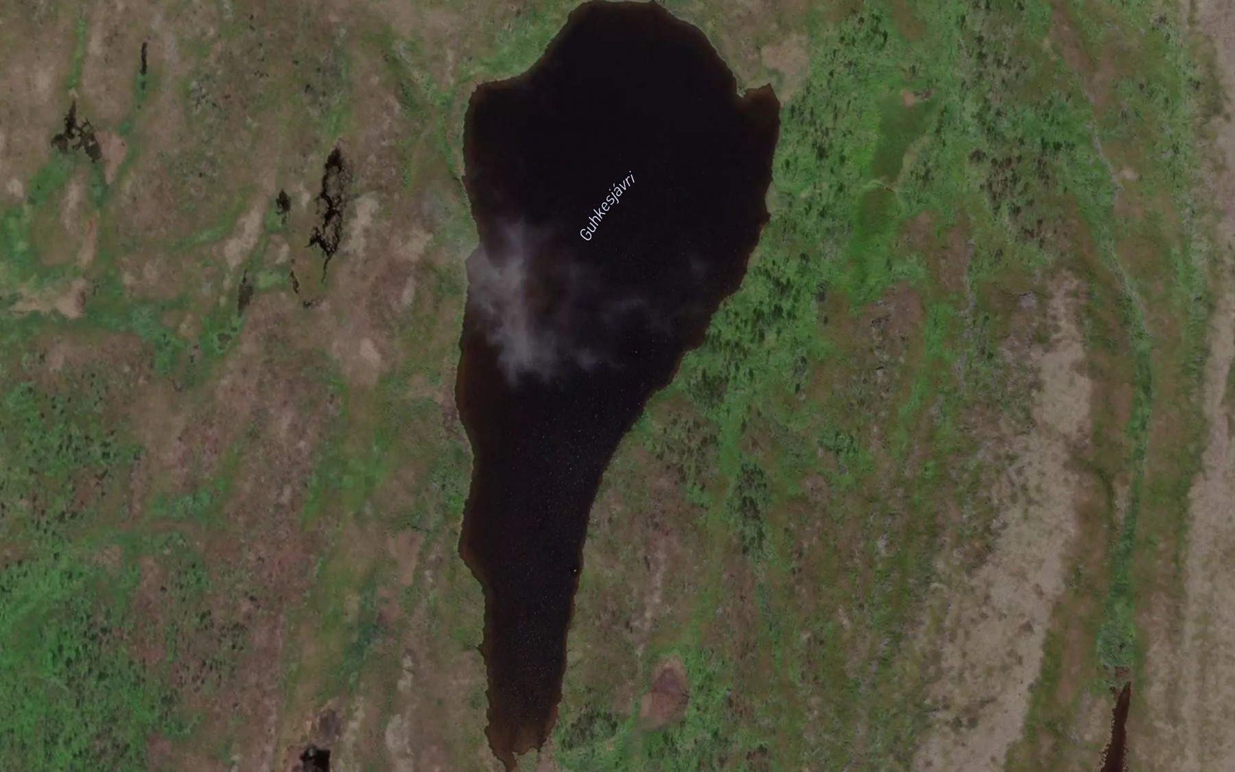 Satellite map of the Gukkesjavri