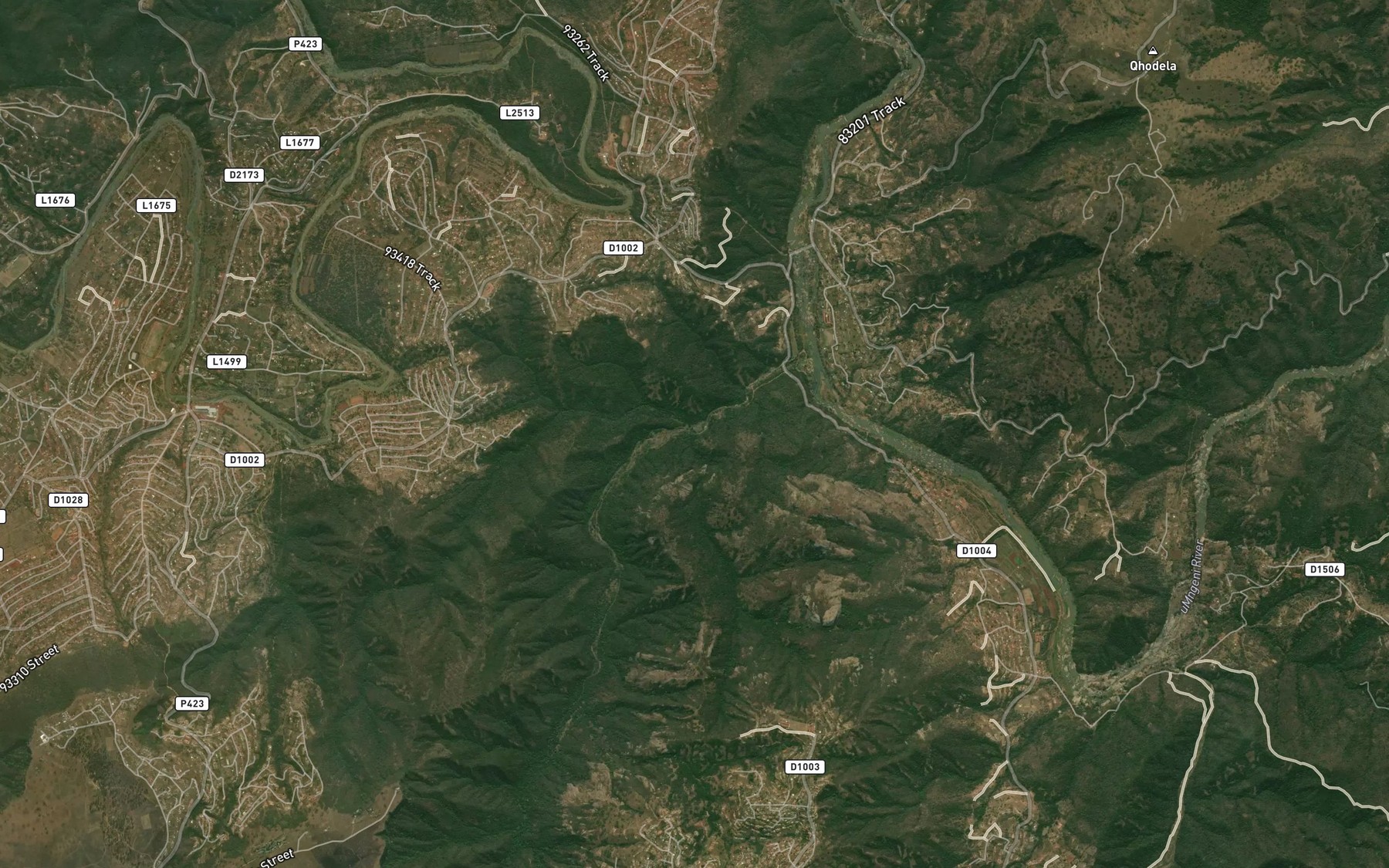 Satellite map of the Mngoweni