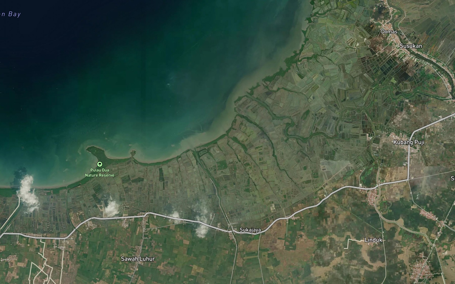 Satellite map of the Kali Hajiadab
