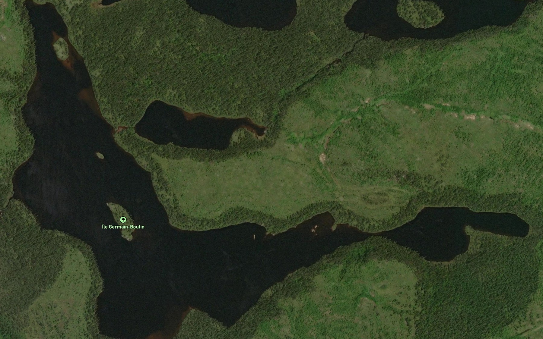 Satellite map of the Lac Dunklauer
