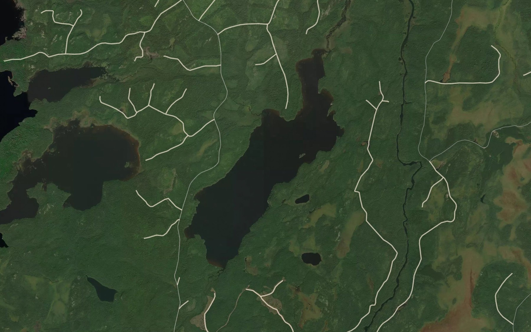 Satellite map of the Lac Kekek Nabikok