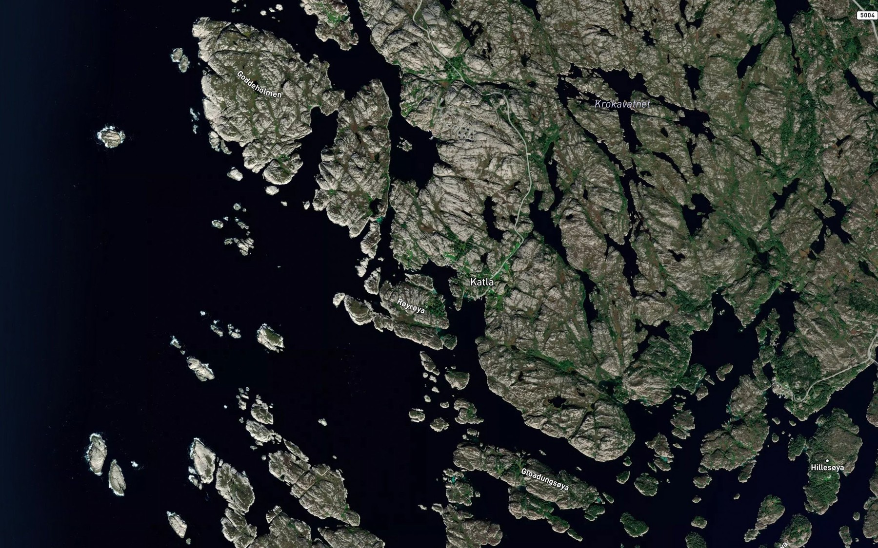 Satellite map of the Bergaploven