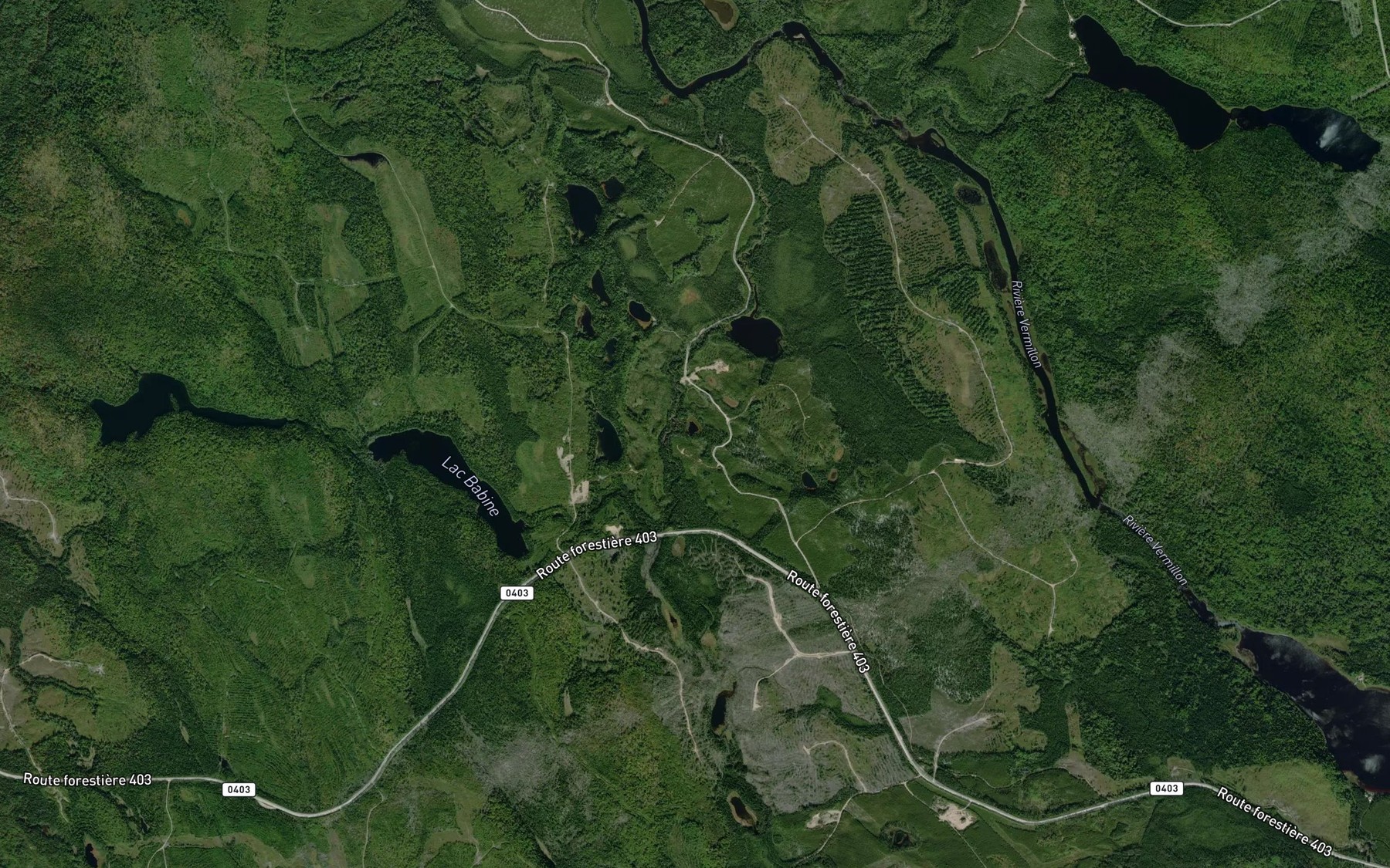 Satellite map of the Lac au Lobe