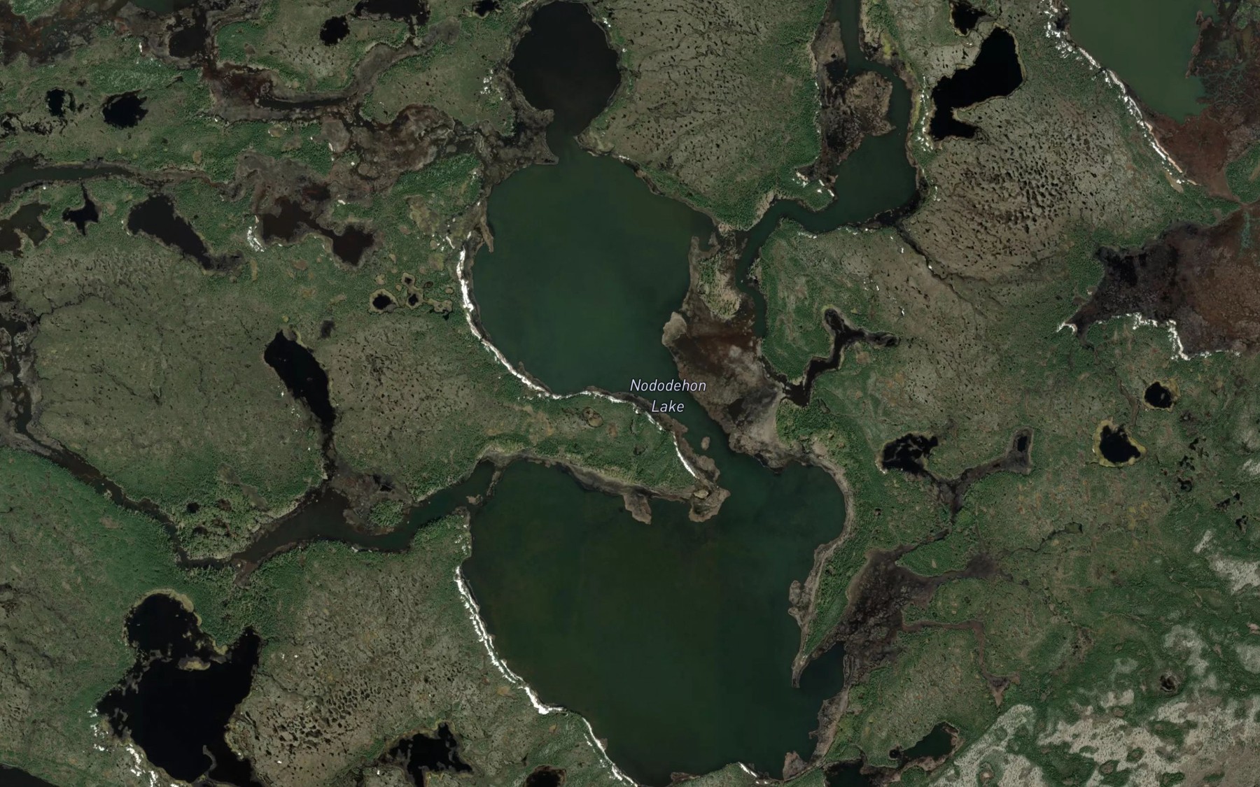 Satellite map of the Nododehon Lake