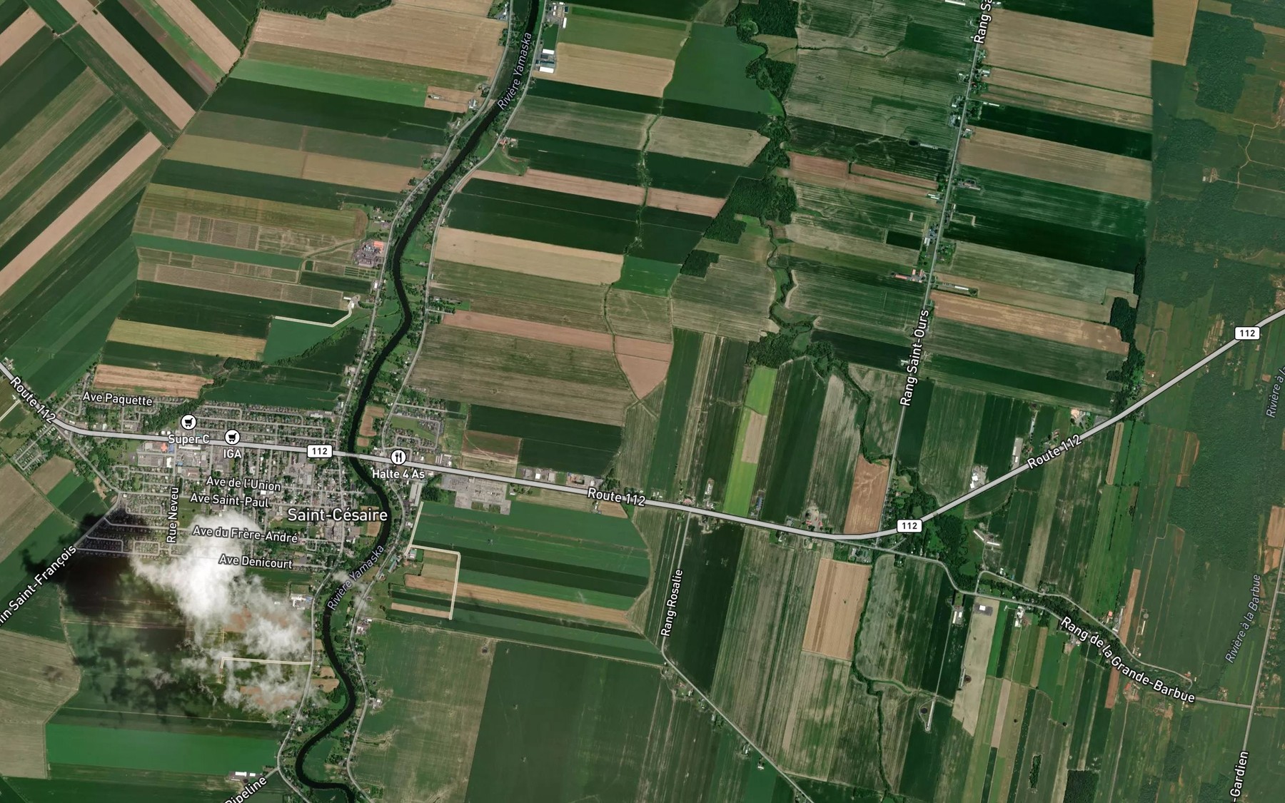 Satellite map of the Ruisseau Petite Torquette