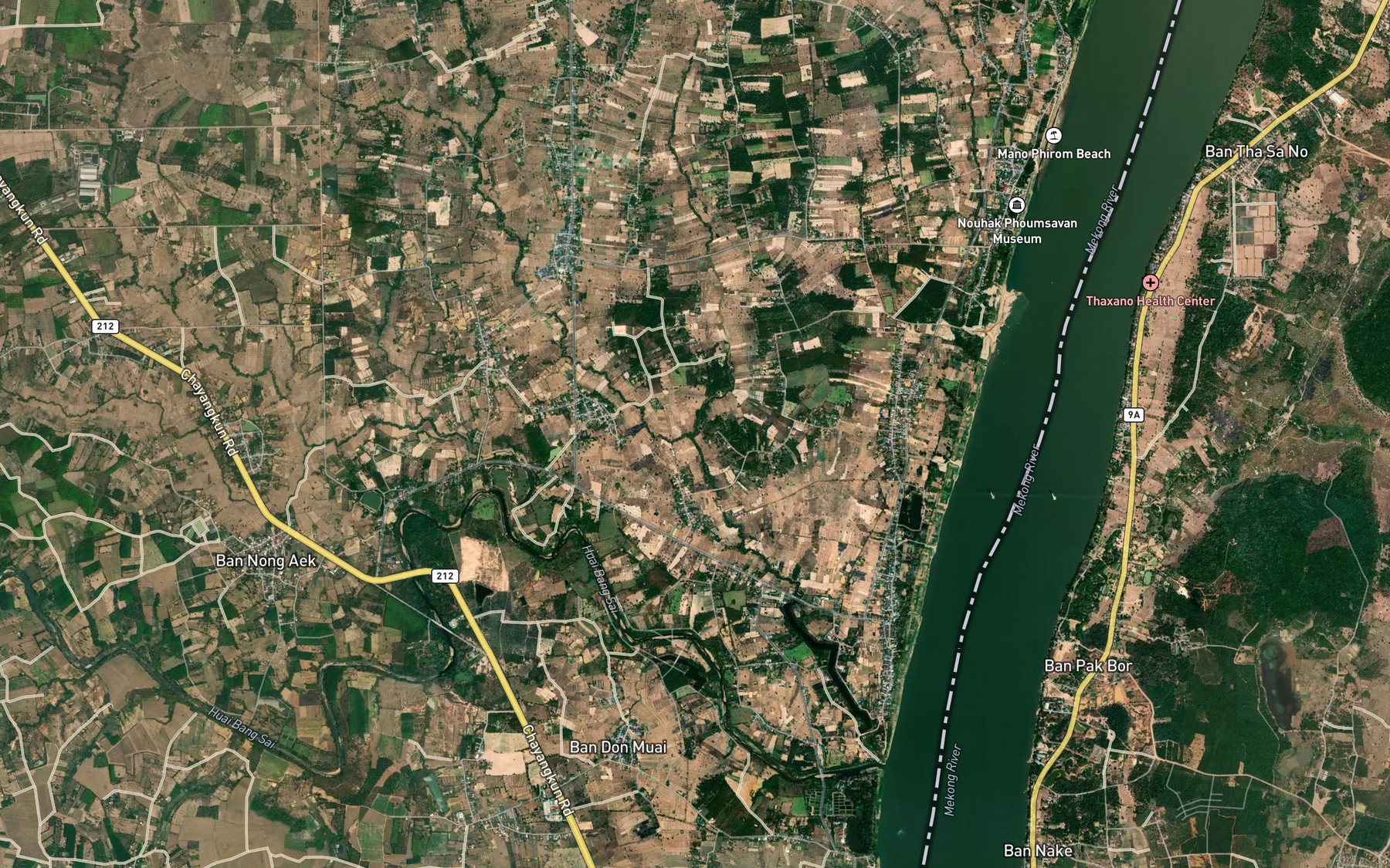 Satellite map of the Huai Na Yom
