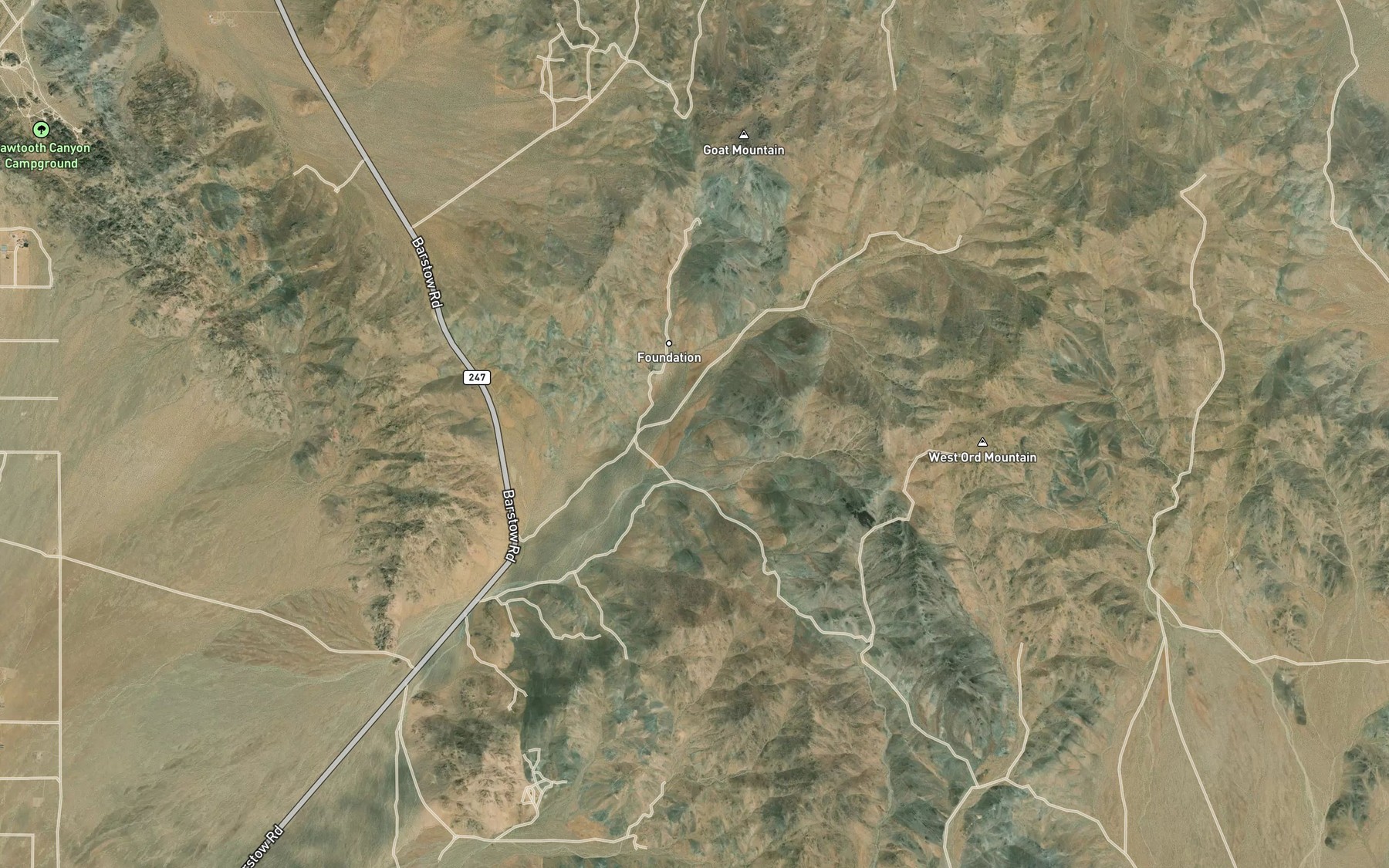 Satellite map of the Taylor Spring