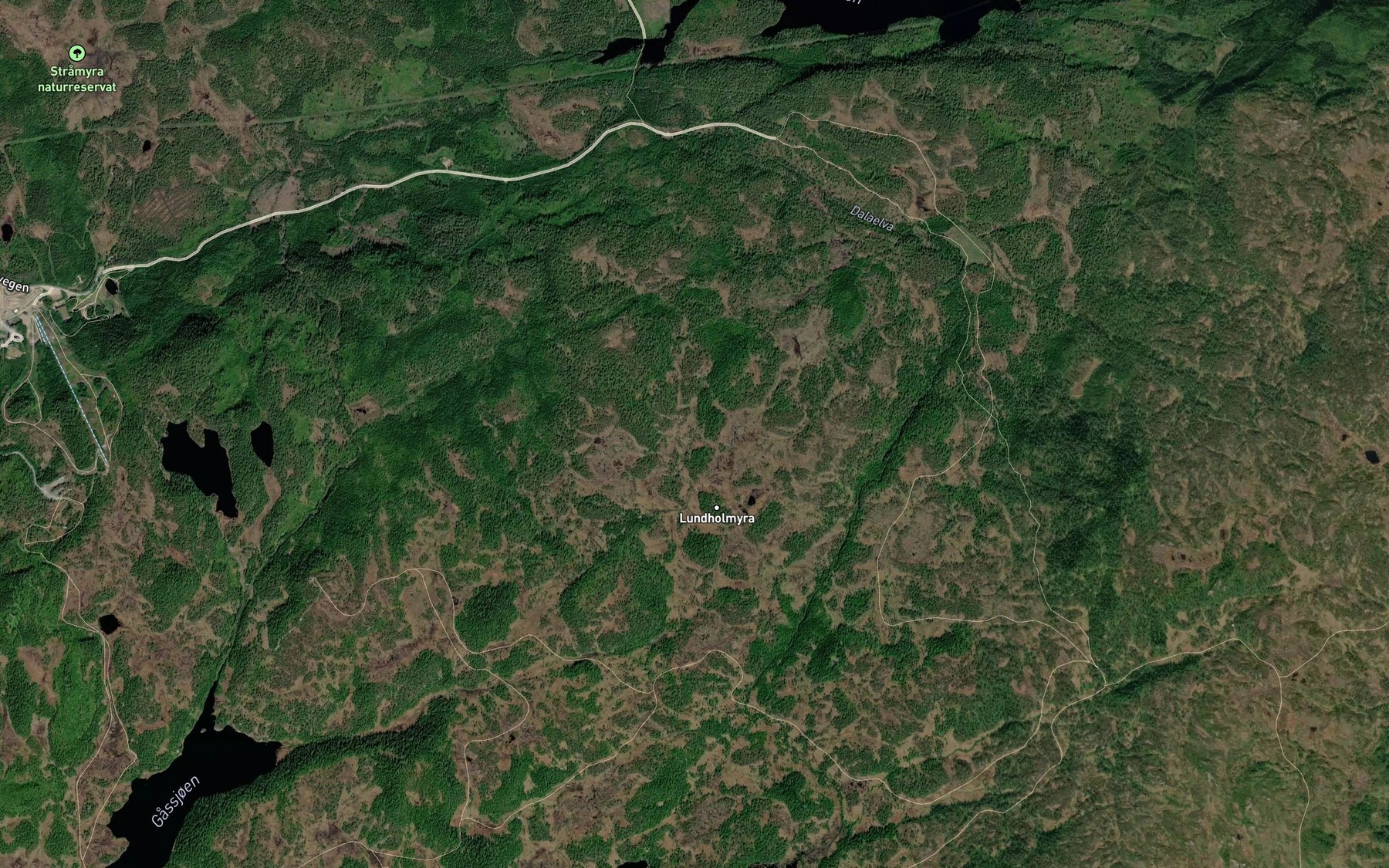 Satellite map of the Lundholbekken