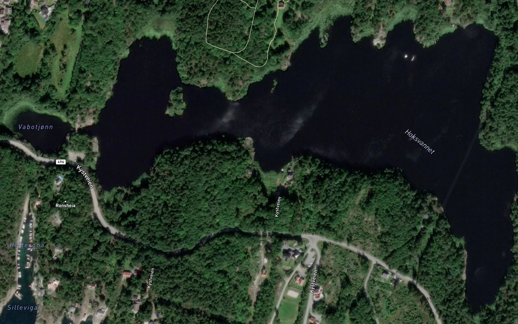 Satellite map of the Hoksvatnet
