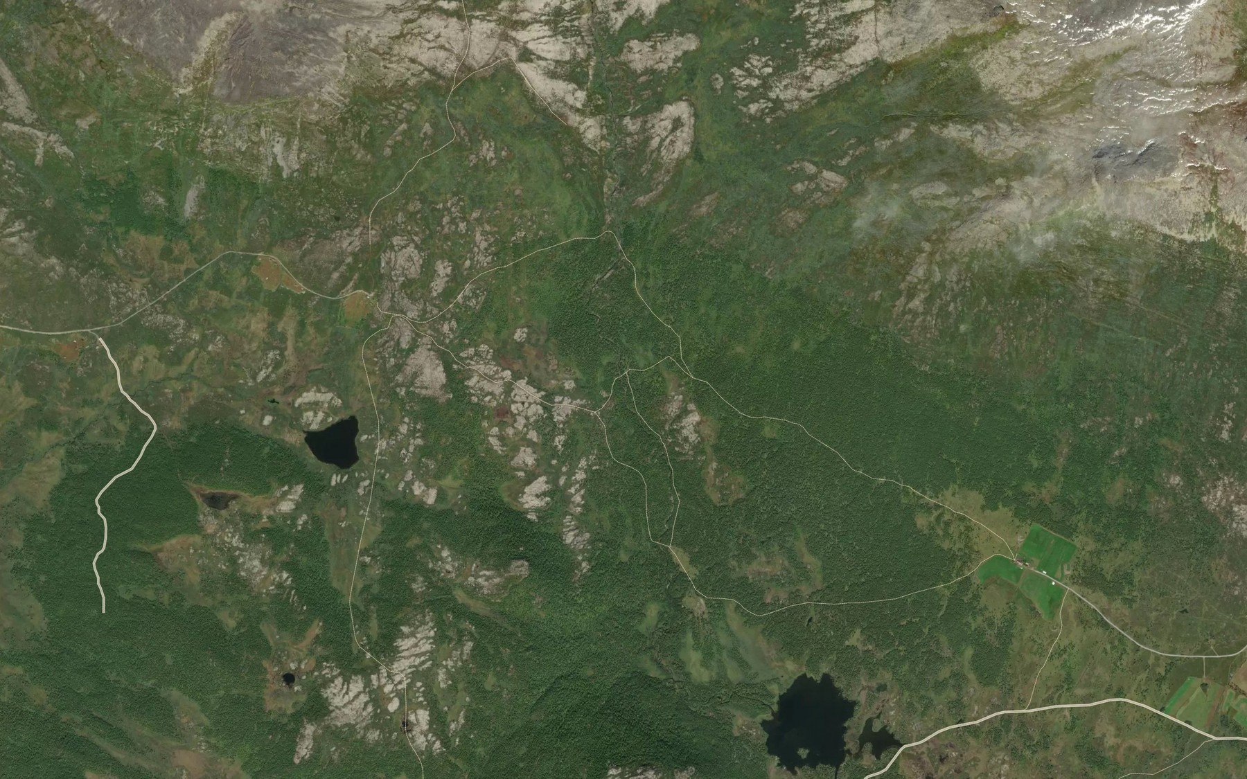 Satellite map of the Sandaa
