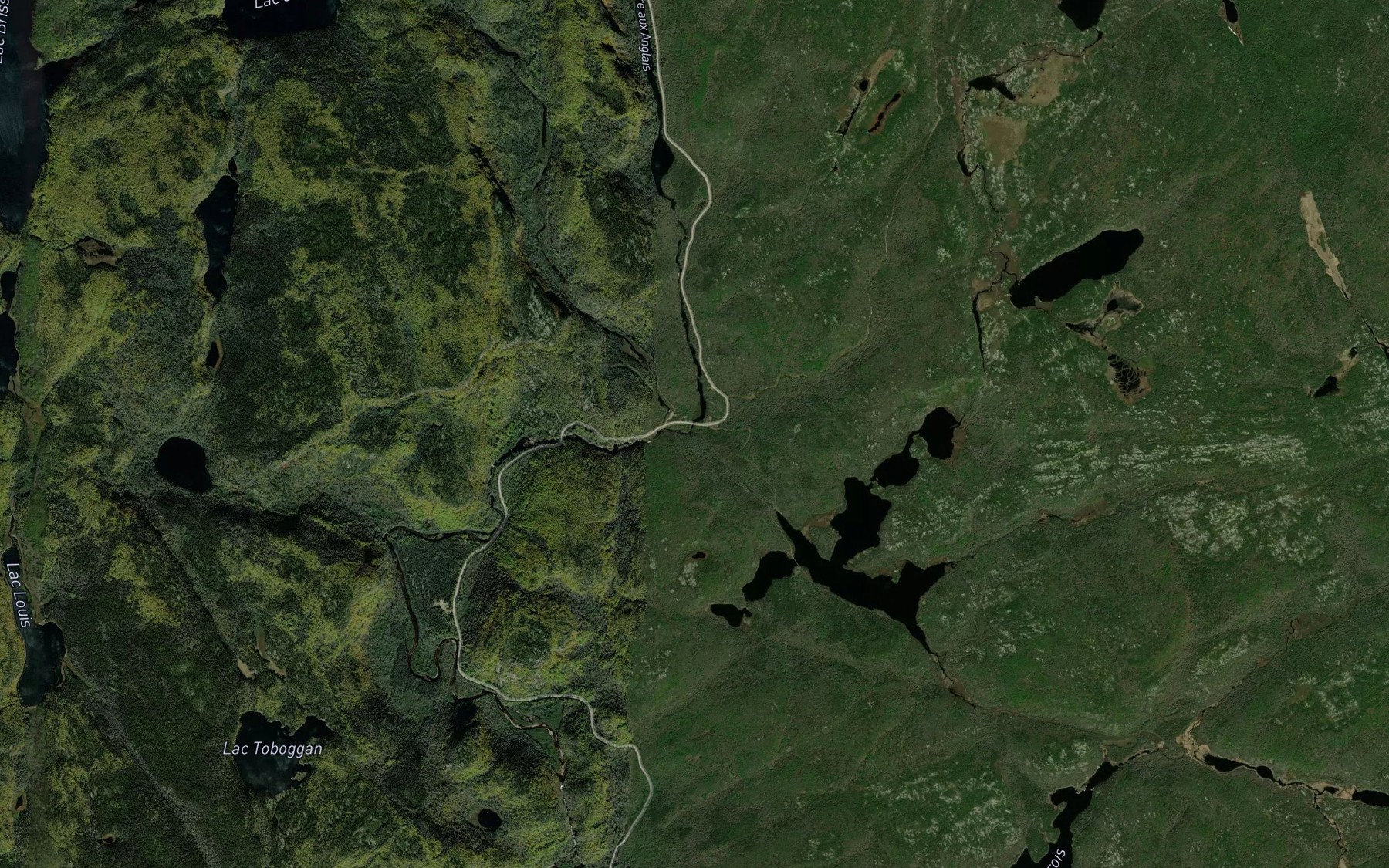 Satellite map of the Riviere Tremblay