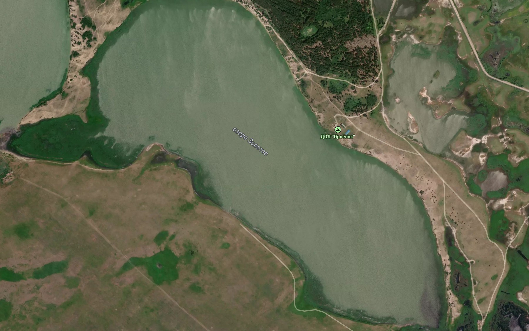 Satellite map of the Ozero Zolotoye