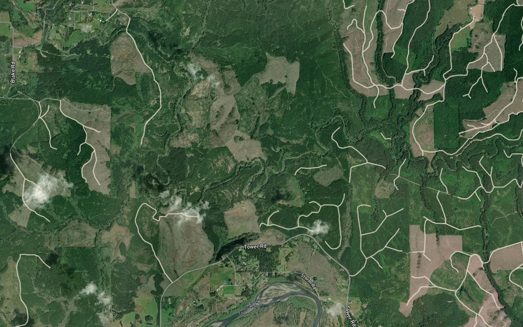 Satellite map of the Horseshoe Bend