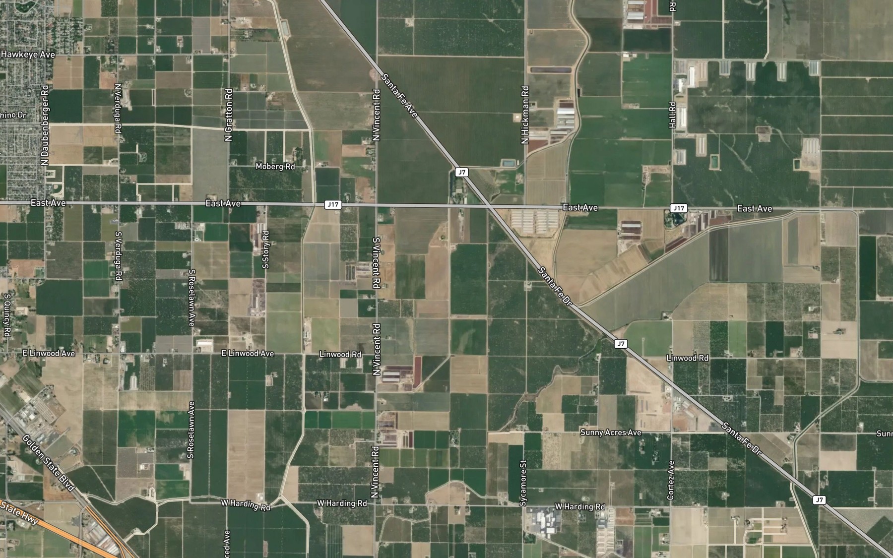 Satellite map of the Cross Ditch Number One