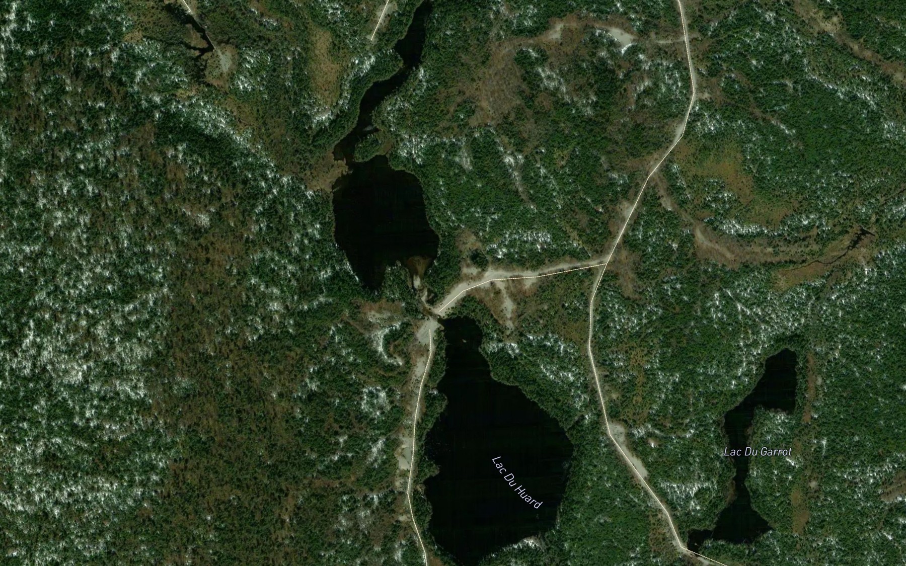 Satellite map of the Lac du Huard