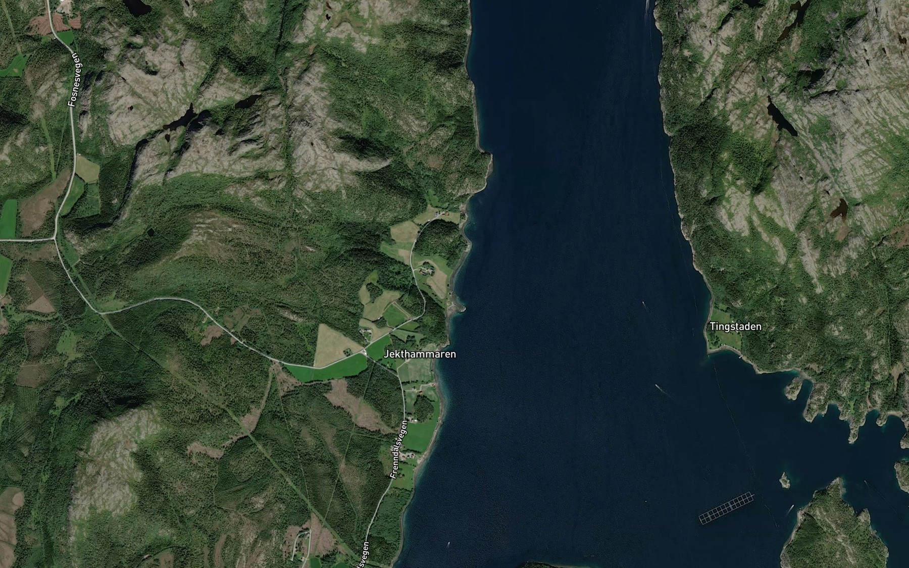 Satellite map of the Frendalbukta