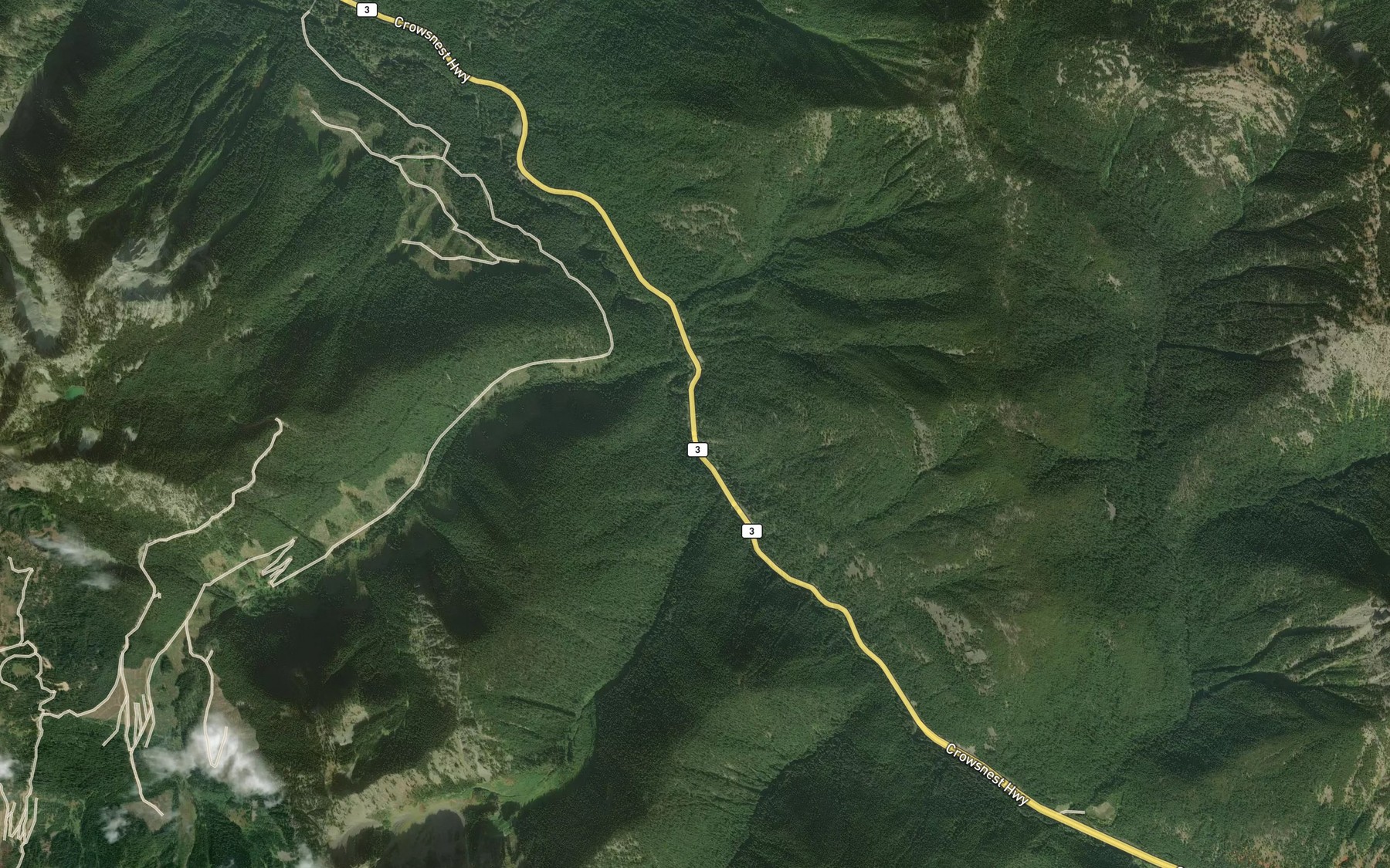 Satellite map of the Smitheram Creek