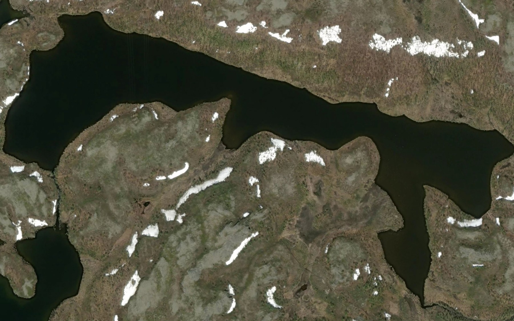 Satellite map of the Gardevuomejavri